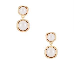 Shashi Noor Pearl Drop Earrings in Ivory